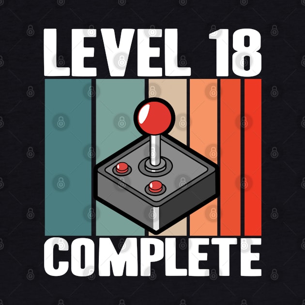 Level 18 Complete 18th Birthday 18 Years Gamer 2002 by Kuehni